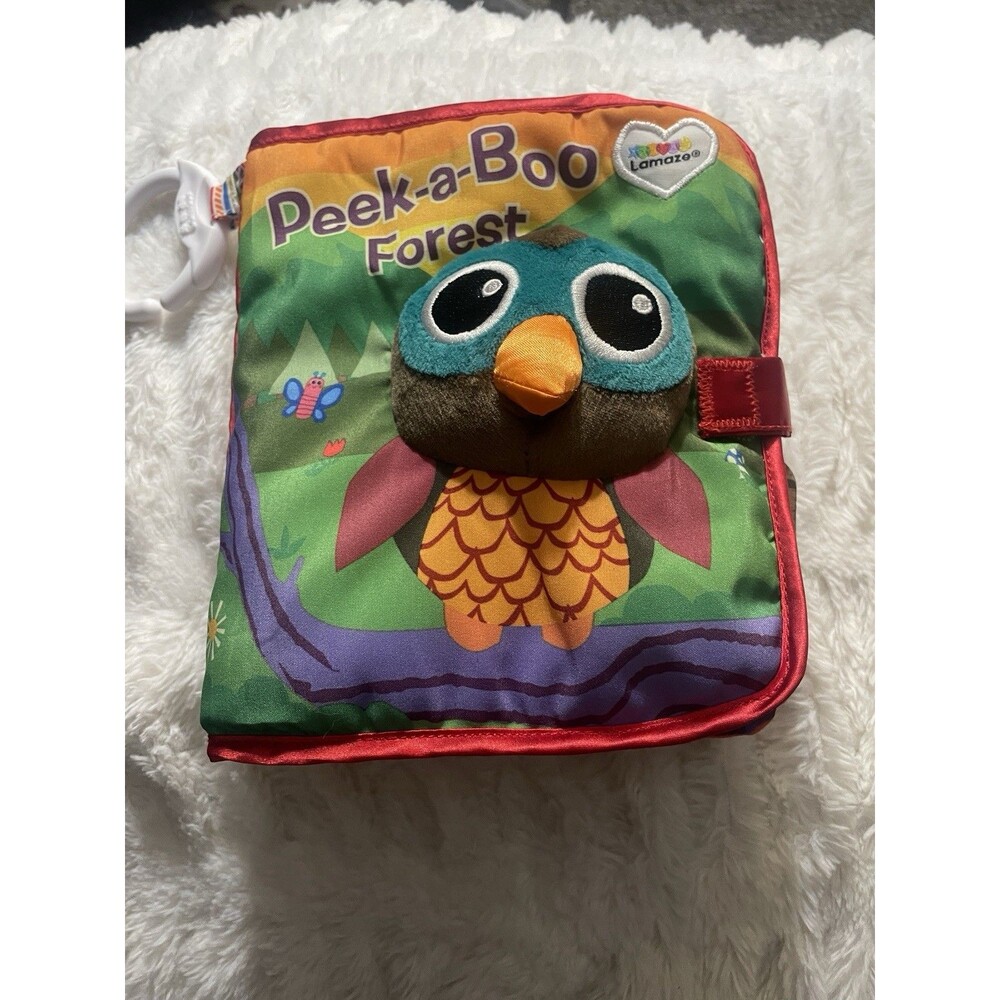 Peek-a-Boo Forest Friends Lamaze Baby Book Interactive Soft Cloth Crinkle Book